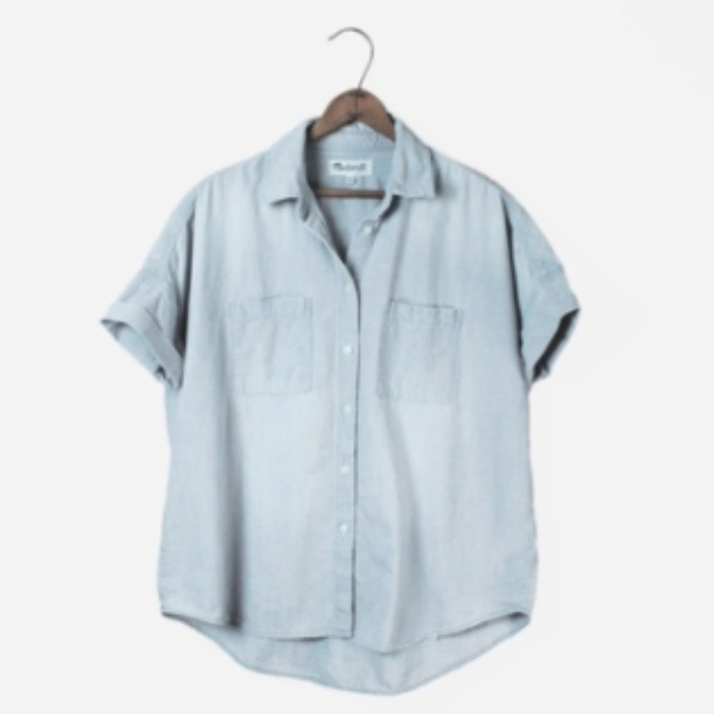 Madewell Denim Chambray Courier Shirt Sz XS